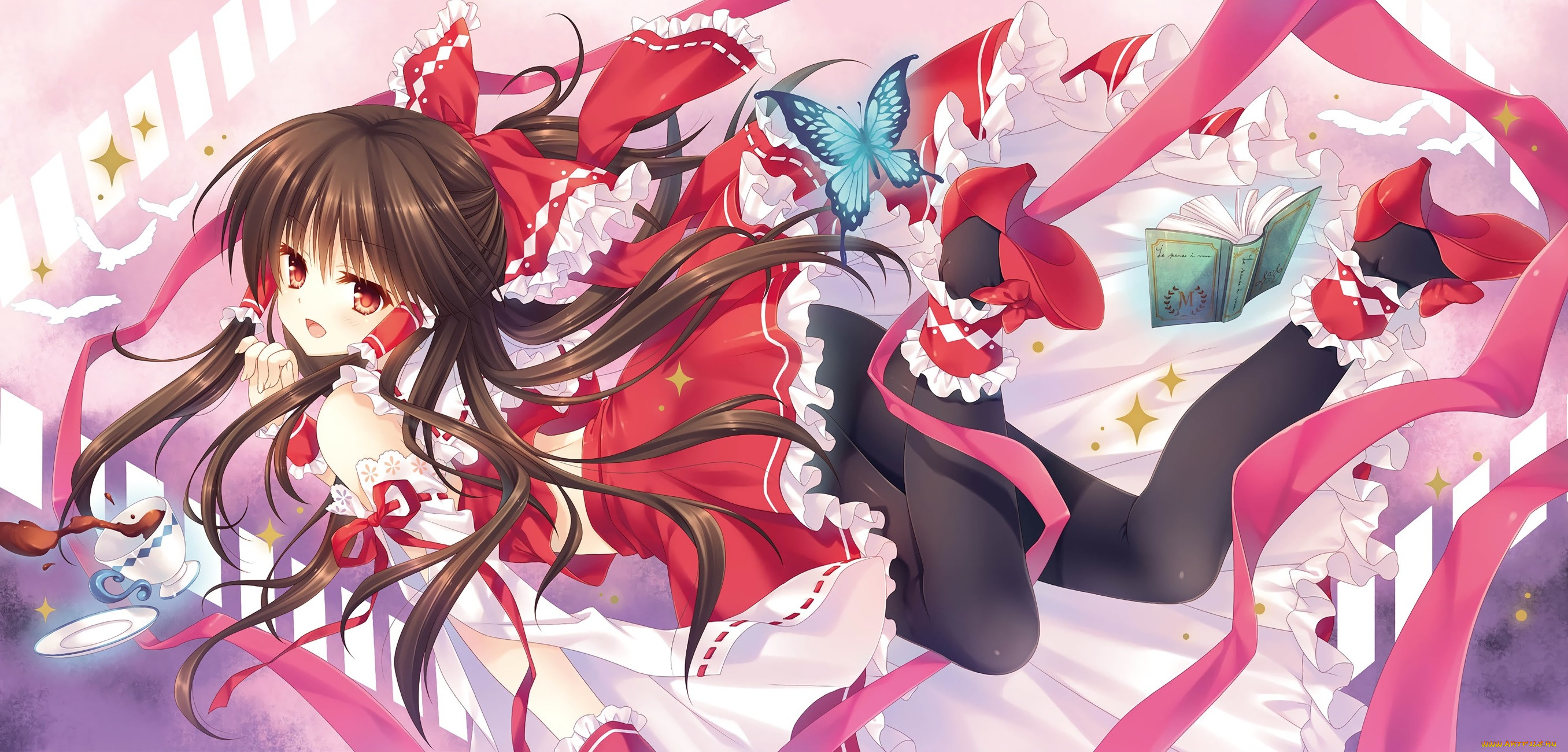 , touhou, tatekawa, mako, akurei, reimu